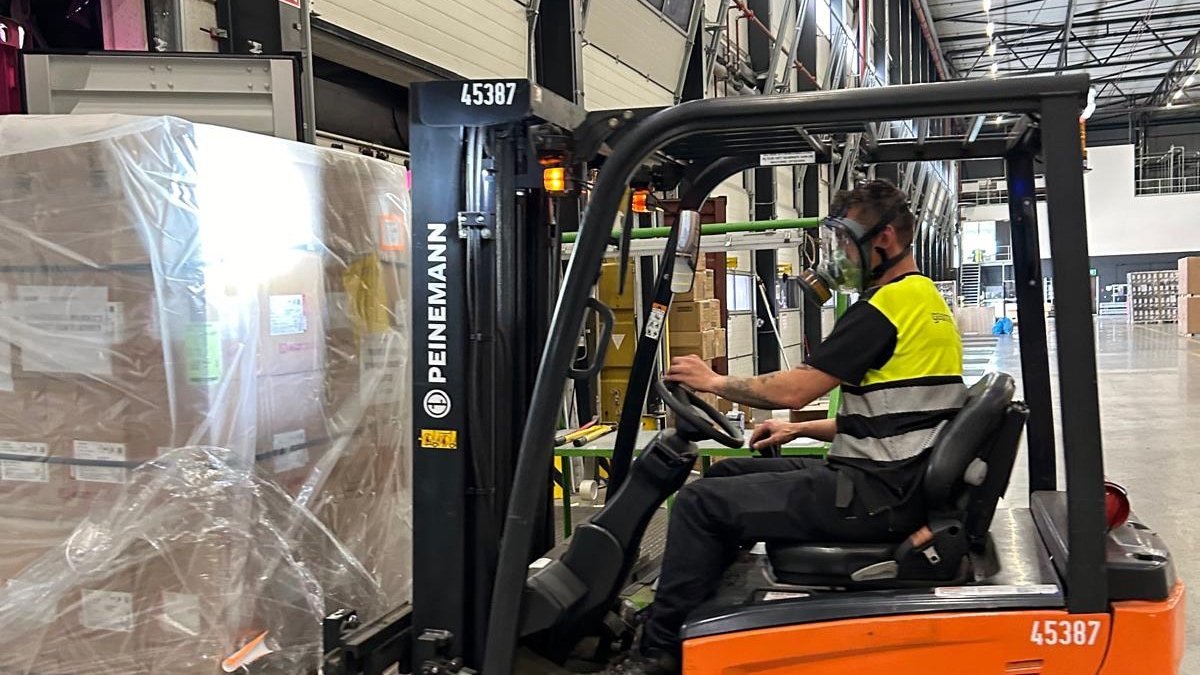 Lossen met adembescherming